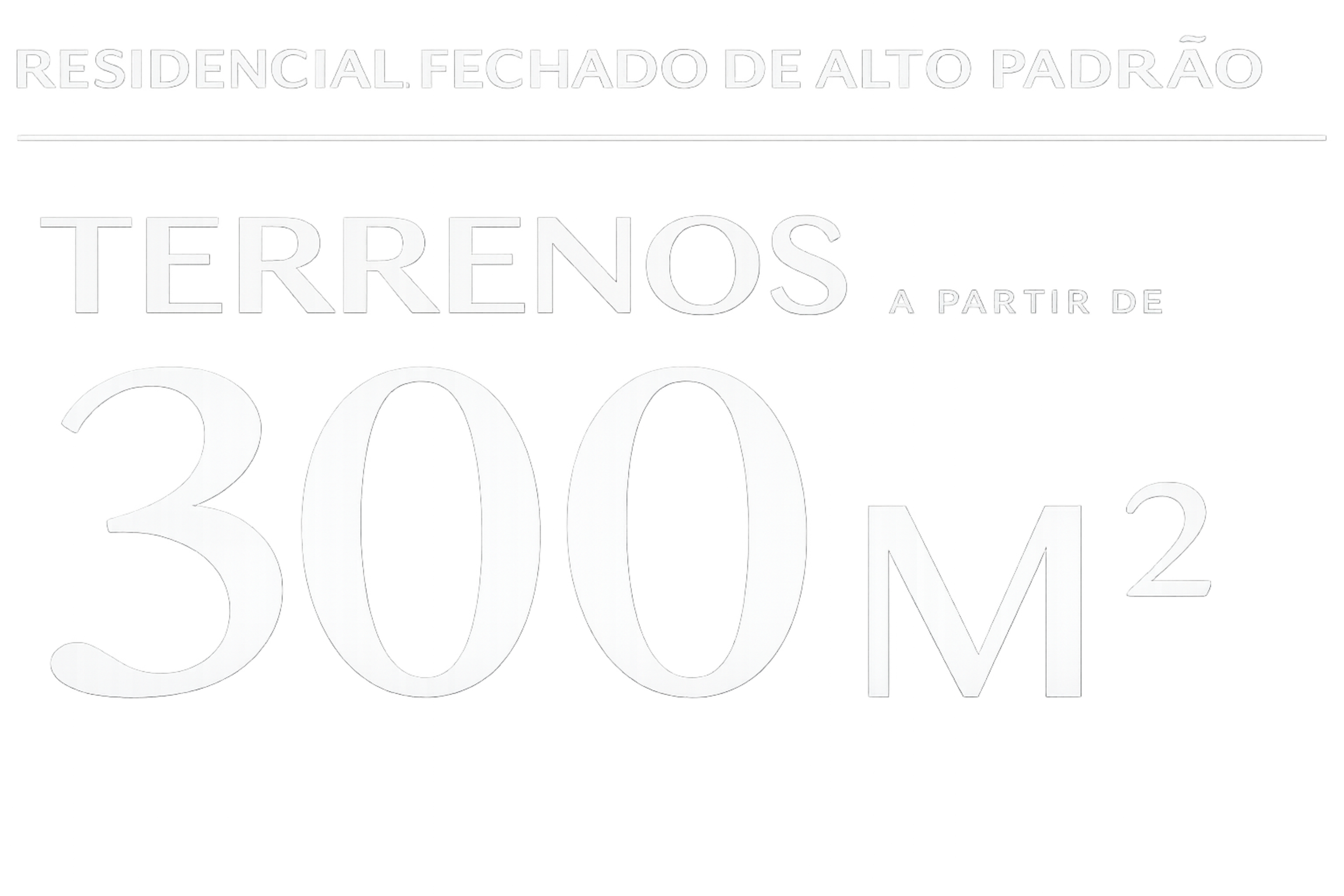 Residencial fechado de alto padrão - Terrenos 300 M² - A partir de